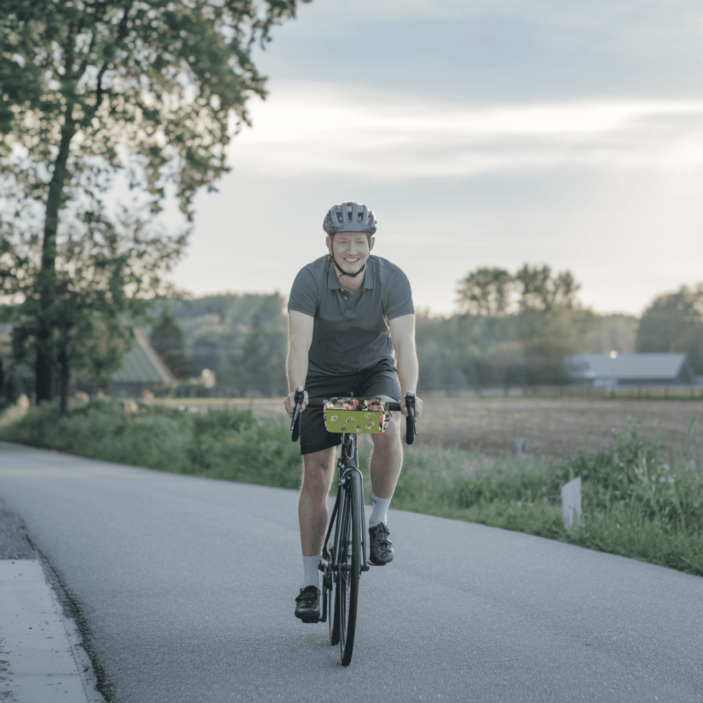 man riding a bicycle How to Customize Your Charm Bike Bag to Reflect Your Style How to Customize Your Charm Bike Bag to Reflect Your Style