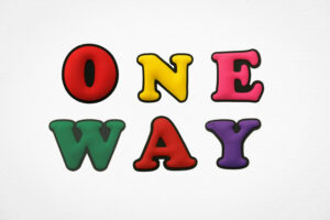 One Way Letter  Charm